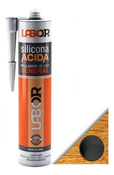 Sellador silicona  280ml NEG acido LABOR LAB01202 PR No indica nº