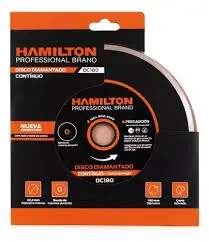 Disco diama D180  d22  corte continuo HAMILTON Disco diamantado DC180 nº