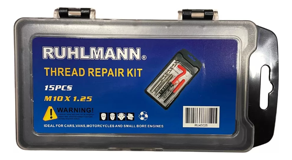 Insertos Jgo  15p 10x1,25 RUHLMANN Inserto RU43025 Jueg