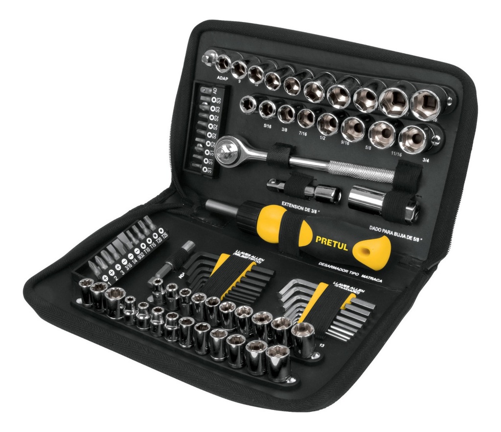 Juego de herramientas 85 piezas 22984 SET-85 PRETUL By TRUPER
