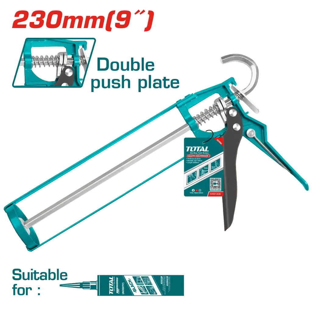 Pistola aplicadora p-silicona 230mm (9") THT21309 XAS021300 TOTAL