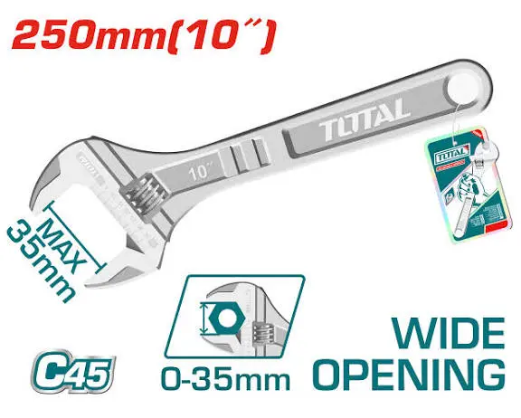 Llave ajustable  250mmL THT1010103 XLA002500 TOTAL