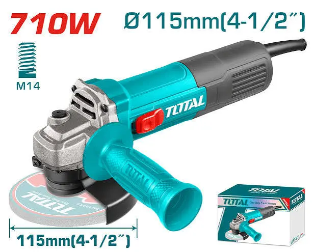 Amoladora angular D115 (4.1/2") 220V  710W 11000rpm TG10711576-4 VAMI0712M TOTAL