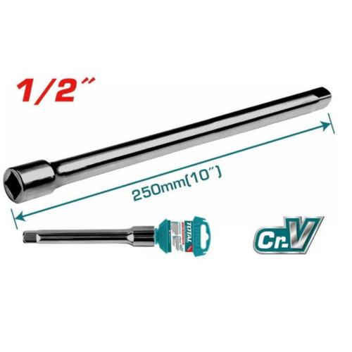 Bocallave; Extensión alargue prolongación recta  1/2"  254mmL THEB12101 XTQI02540 TOTAL