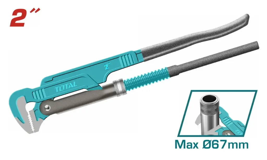 Llave ajustable p-caño   51mmL t-Sueca THT172021 XLS005000 TOTAL