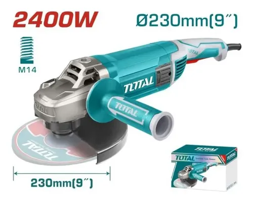 Amoladora angular D230 (9") 220V 2400W 6300rpm VAMI2401M TG1252306-4 TOTAL