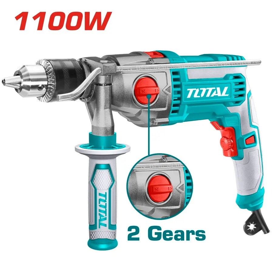 Taladro-percutor 16mmD 1100W TG211166-4 VTAI1100M TOTAL