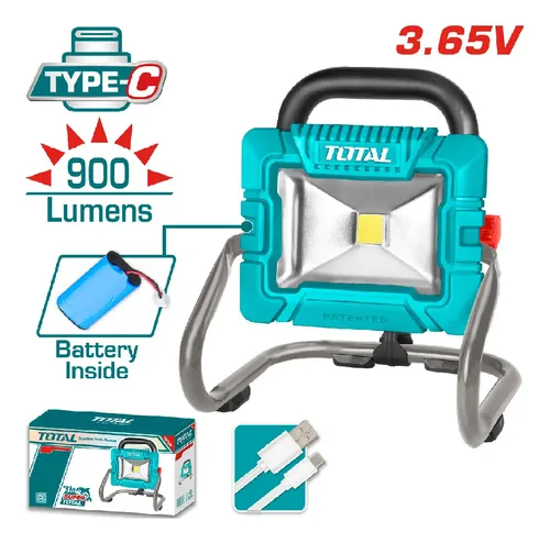 Reflector Led   900Lumens 3,6V Recargable USB TRLF4415 VRL00360M TOTAL