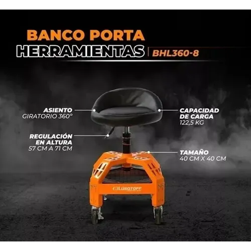 Banquito porta herramientas BHL360-8 LUSQTOFF