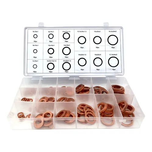 Set arandelas cobre x 150Pz RU43190 RUHLMANN