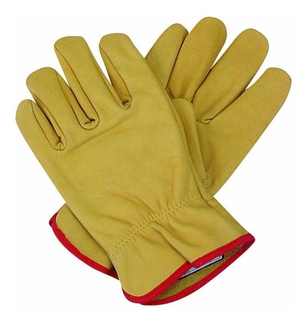 Guante vaqueta med-paseo Amarillo Par