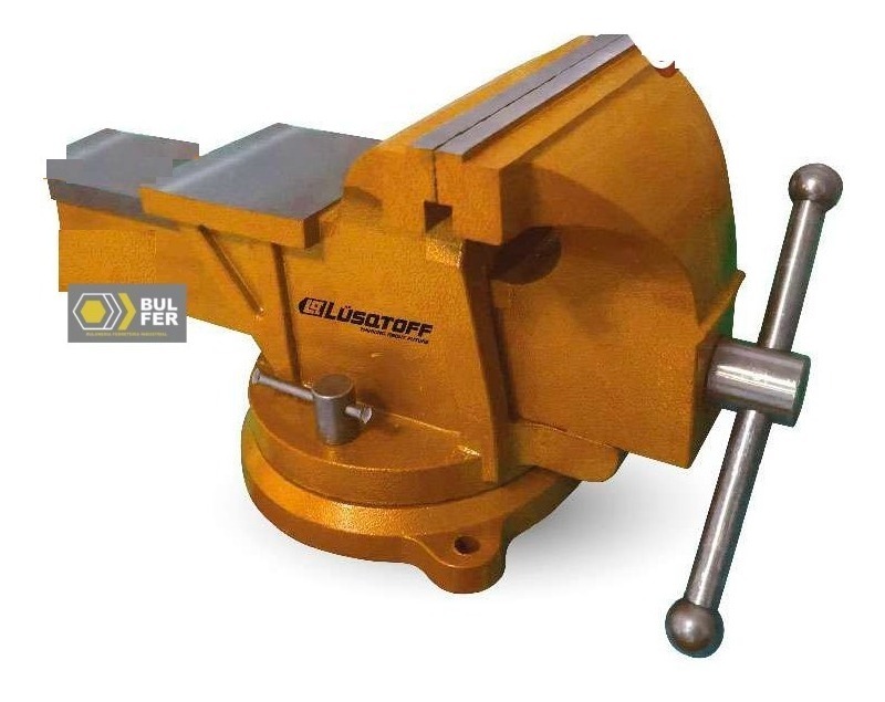Morsa de banco 76mmA 3" giratoria con yunque LMO3 LUSQTOFF