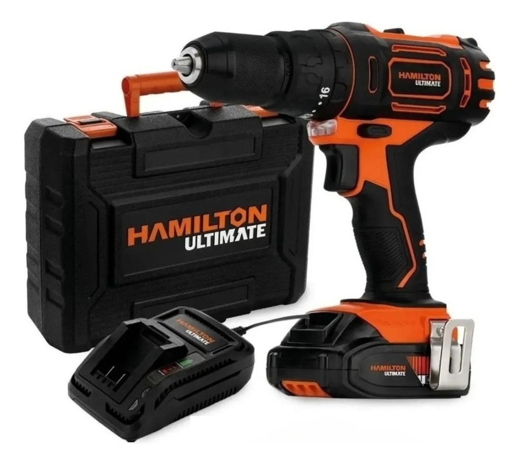 Taladro-percutor a bat  13mmD 20V 2A/h Ultimate ULT111 HAMILTON n°