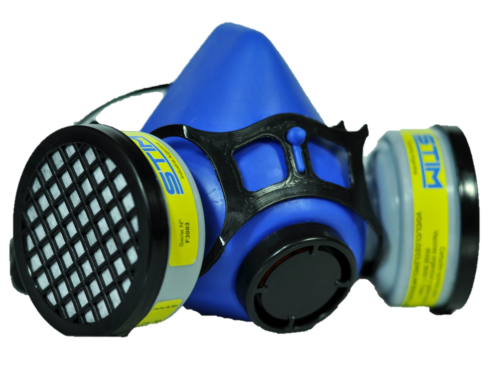 Semimáscara protector respiratorio para 2 filtros (no incluidos) bifiltro S1200 STIM