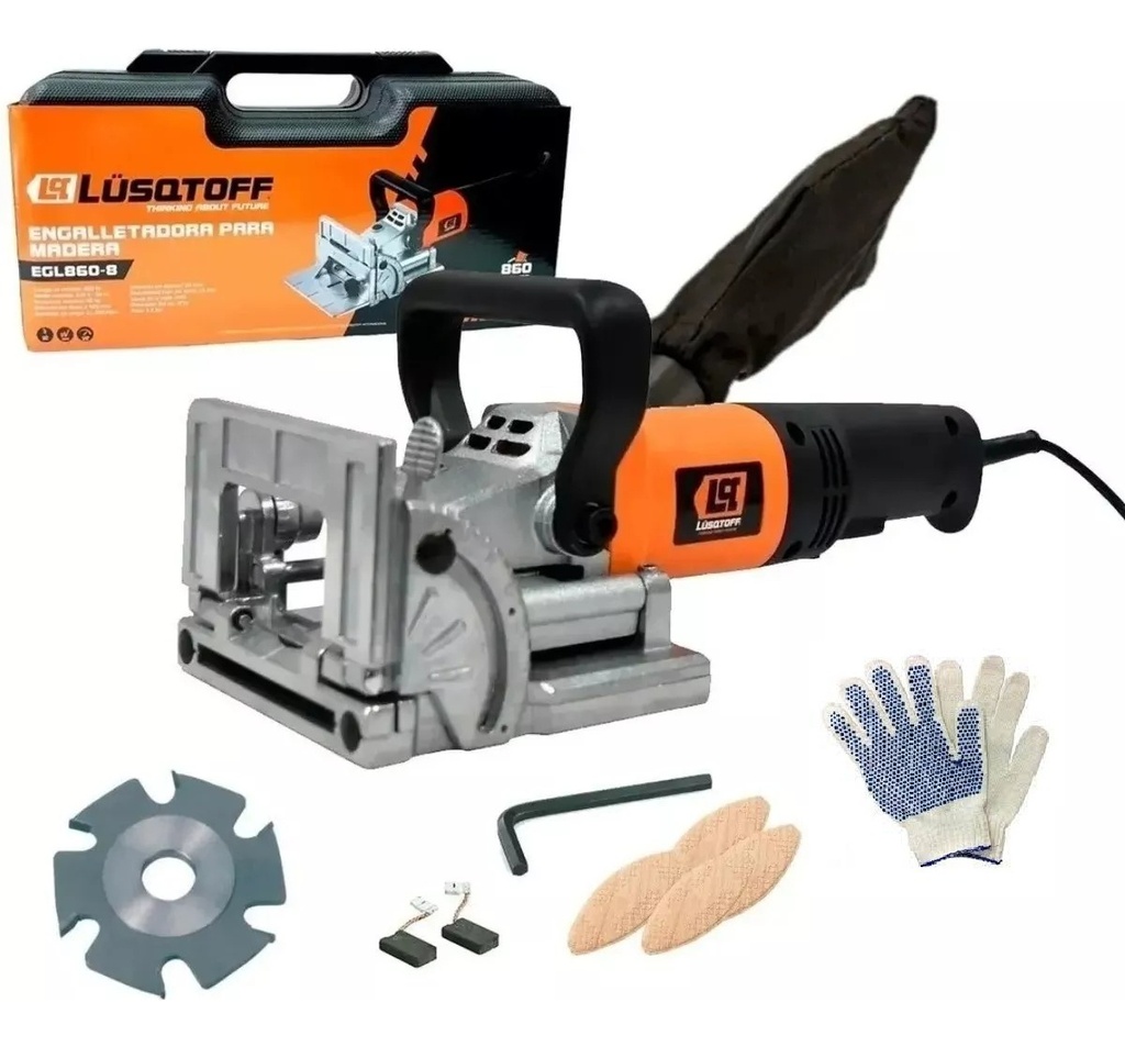 Engalletadora 860W 11000rpm 100mm LUSQTOFF EGL860-8 con maletín nº