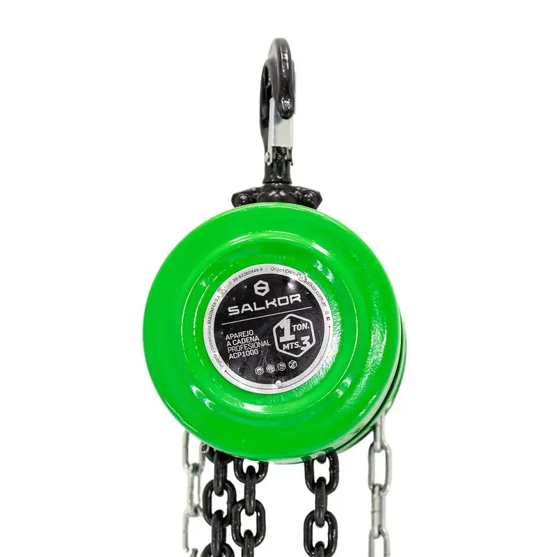 Aparejo manual a cadena 1TON 3MTS 601.ACP1000 SALKOR
