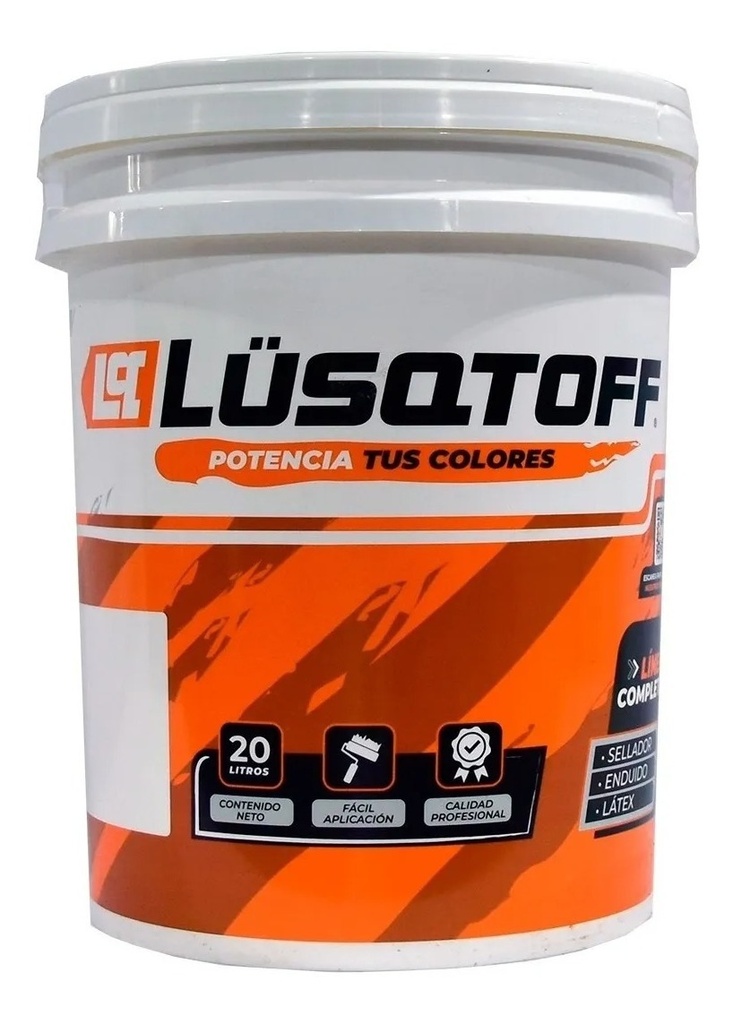 Pintura látex interior y exterior LATA 20 Lts BLA profesional LLEXT20-8 LUSQTOFF