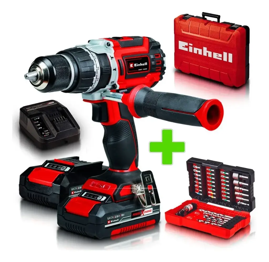 Taladro-percutor a bat  13mmD 18V c-maletin TP-CD 18/60 Li-i BL+39 KIT 2X2,0 4514206 EINHELL