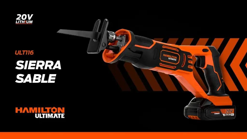 Sierra sable a bateria 20,0V 25mm 0-3000rpm ULTIMATE ULT116 HAMILTON