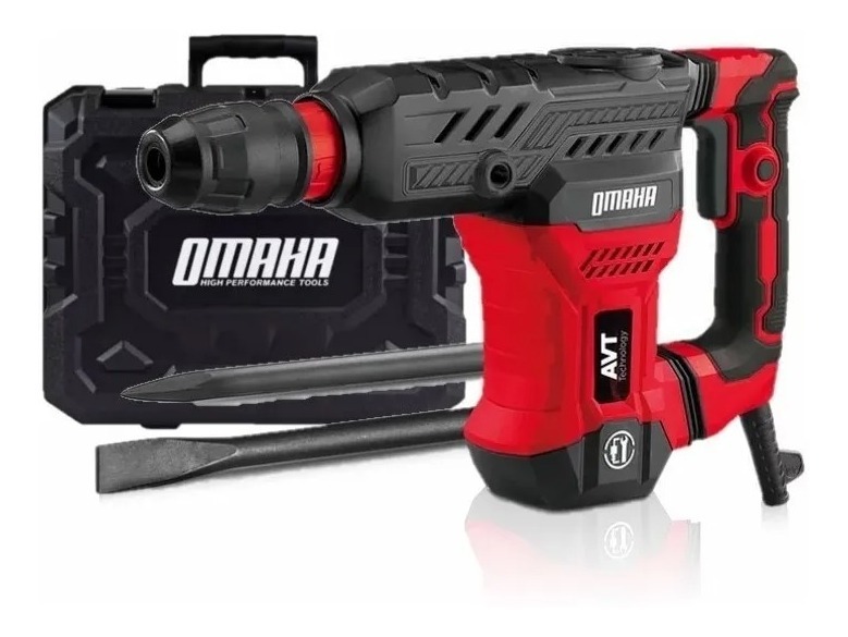 Martillo demoledor SDS-MAX 1300W + maletín puntas DE-6MAX OMAHA