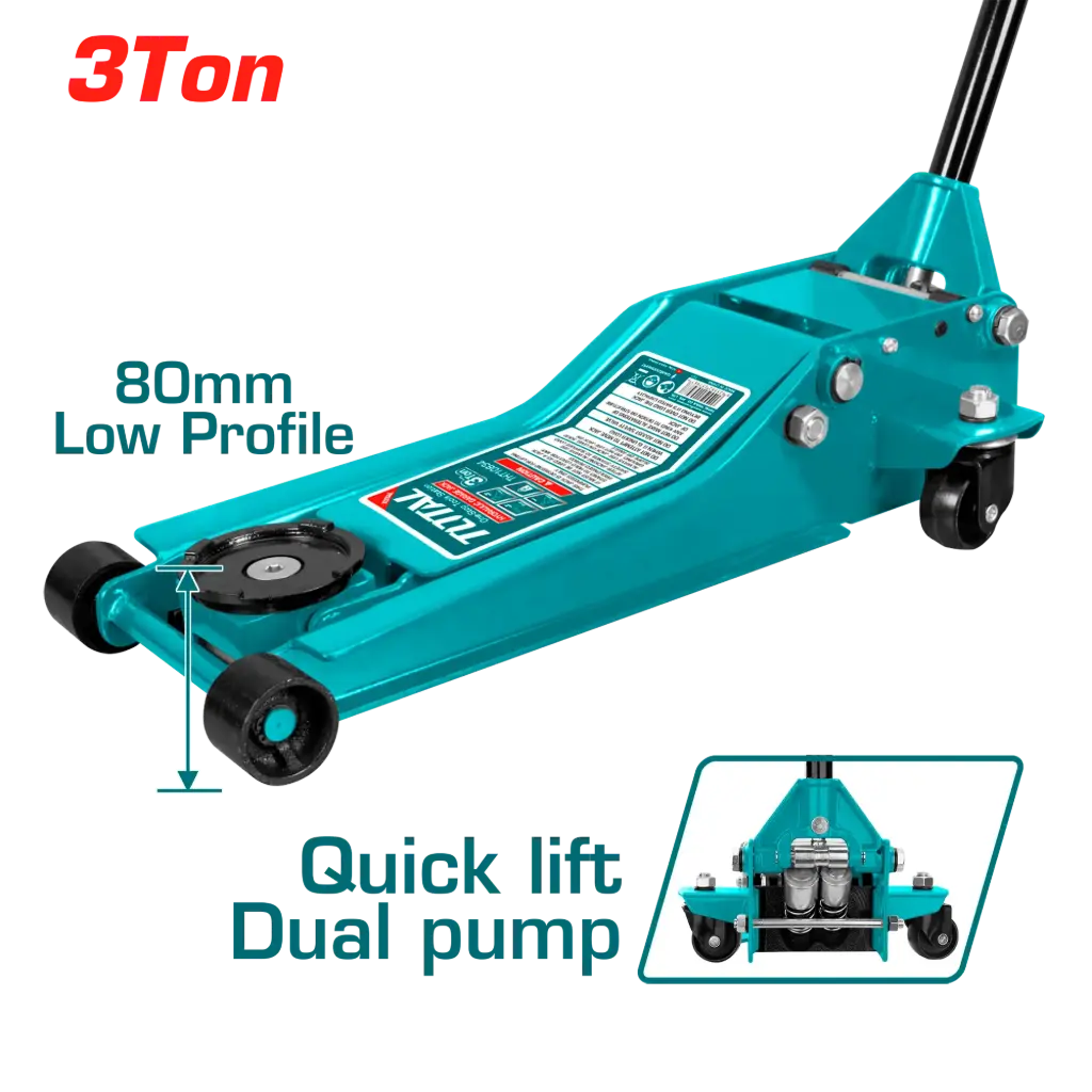 Crique hidraul   3,0Ton carrito extra-chato THT10834 XCCI03EC0 TOTAL