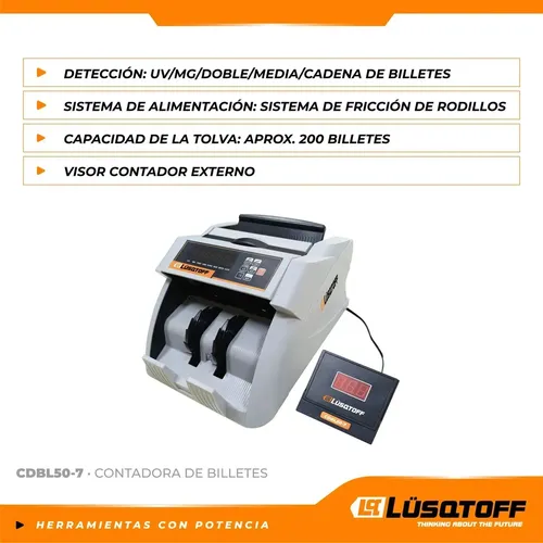 Contador de billetes c-display CDBL50-7 LUSQTOFF