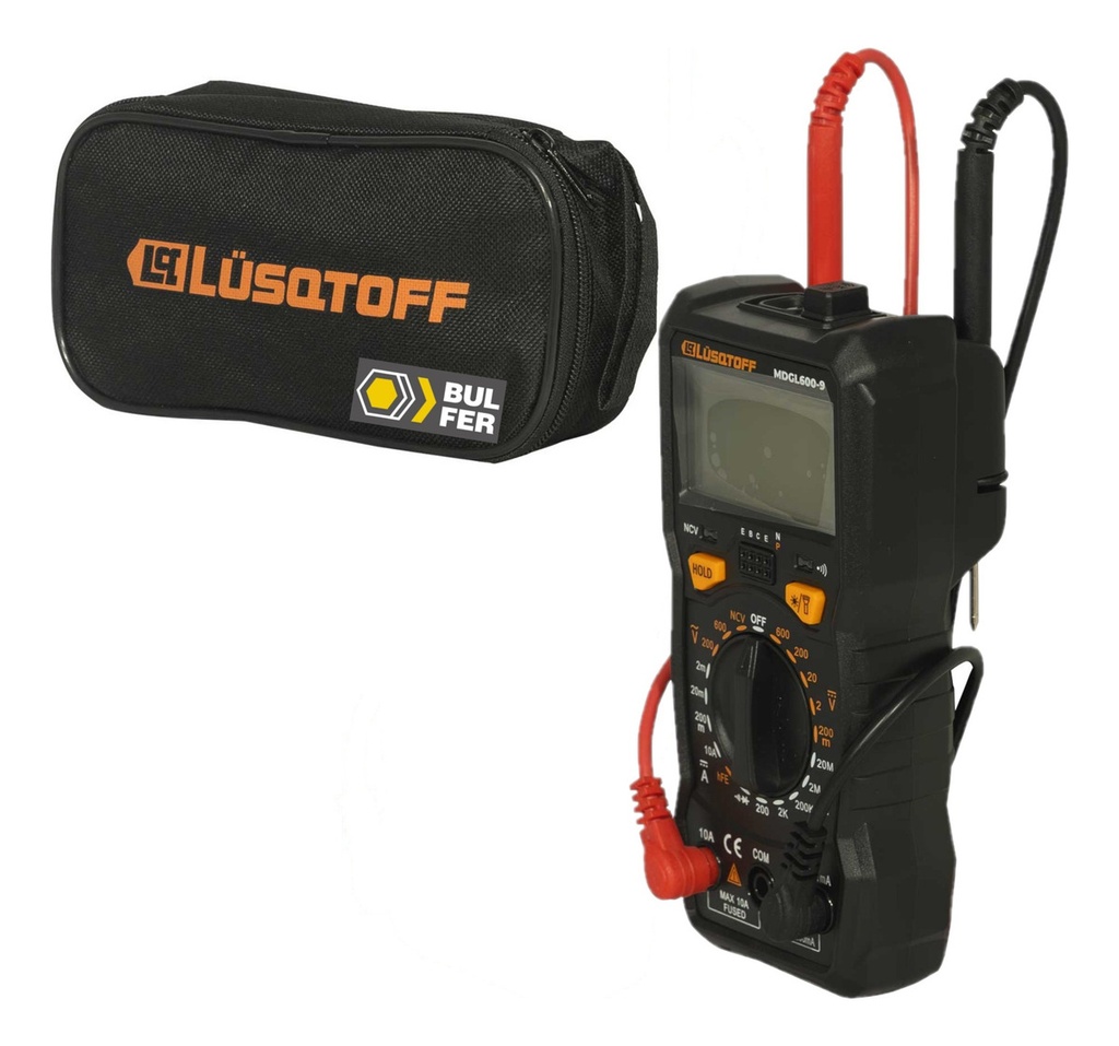 Tester multímetro digital 600V True RMS Black Series MDGL600-9 LUSQTOFF