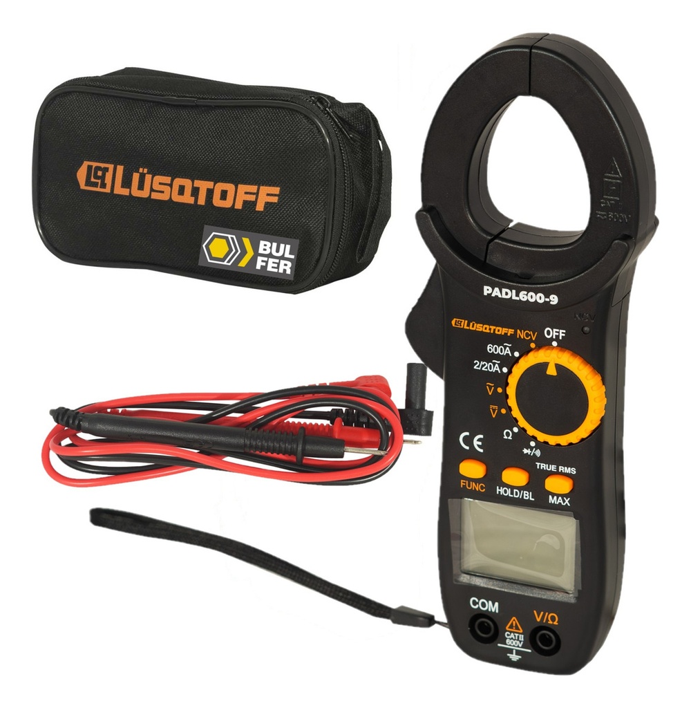 Pinza amperimétrica 600V True RMS Black Series PADL600-9 LUSQTOFF