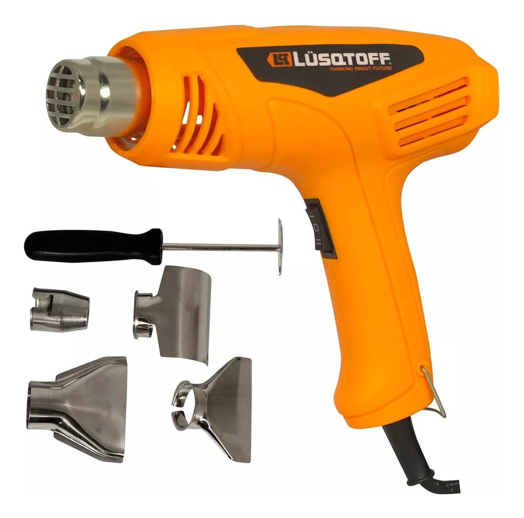 Pistola de calor 1600W 350-500°C + boquillas PCL1600-7 LUSQTOFF