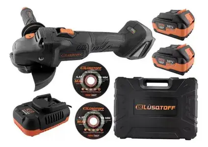 Amoladora 115mm 2 baterias 4.0A 18V Brushless BLACK SERIES IRON VOLT AML115-9BK LUSQTOFF