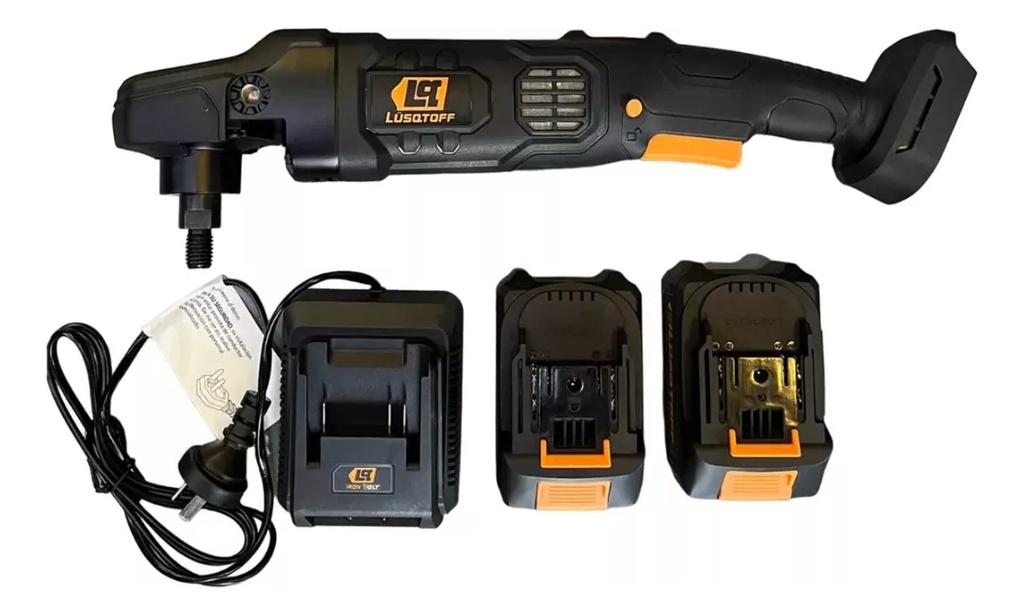Pulidora 180mm 2 baterias 4.0A 18V Brushless BLACK SERIES IRON VOLT PUL180-9B LUSQTOFF