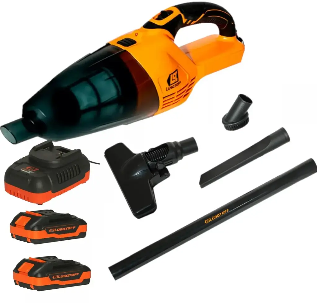 Aspiradora  18V 4.3kpa  650ml inalamb + 3 boquillas + Bat + Cargador IRON VOLT LA3.8-8BK LUSQTOFF