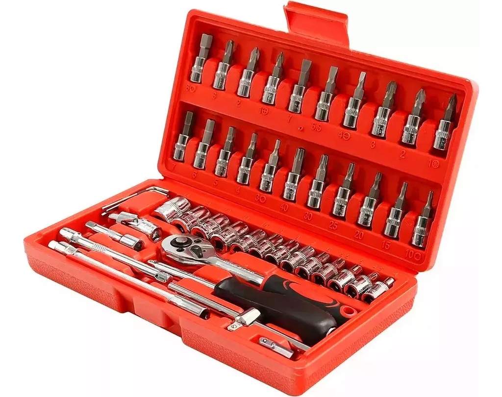 Set kit bocallaves 1/4" 46 piezas JBK-46 OMAHA