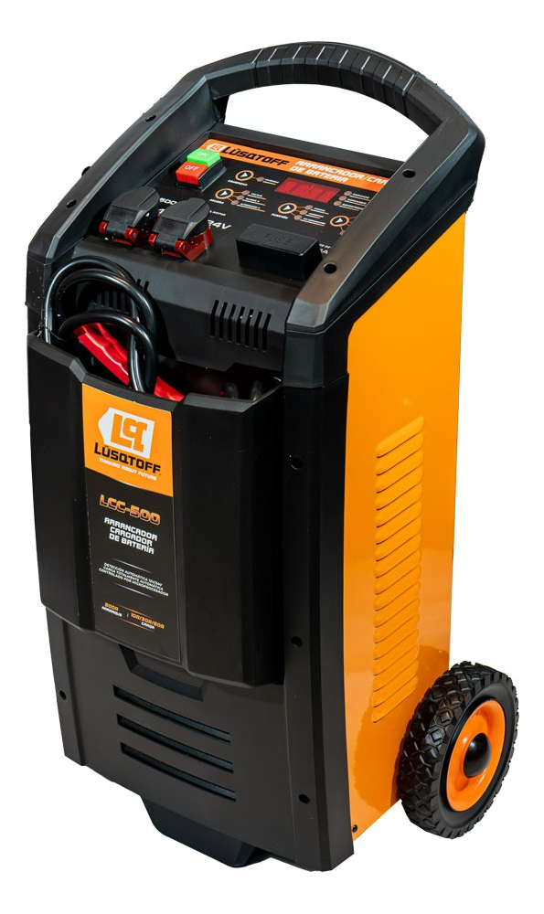 Cargador arrancador bateria  12-24V 500A c-pinza Heavy Duty LCC-500 LUSQTOFF
