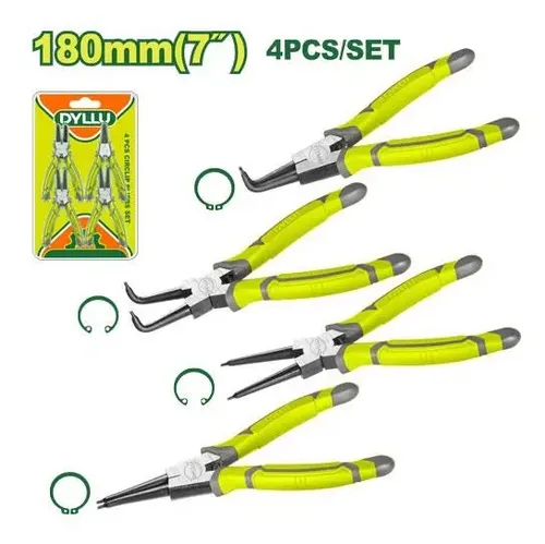 Juego Set 4 pinzas Seeger 180mm DTPS2604 DMPIK4S18 DYLLU 