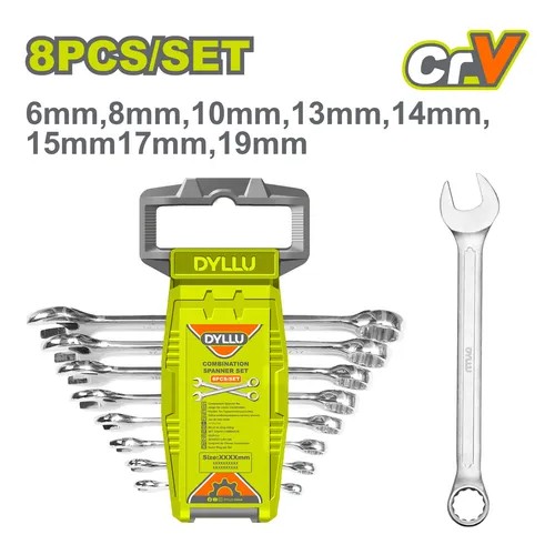 Set de 8 Llaves Combinadas DTSP1208 DMLLS08LC DYLLU