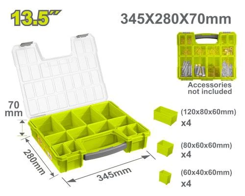 Maletín plástico organizador 345mm (13,5") DTTB1311 DMBCMPO00 DYLLU
