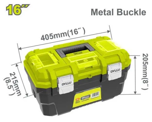 Caja de Herramientas 16" herraje metálico DTTB3316 DMBCCH160 DYLLU