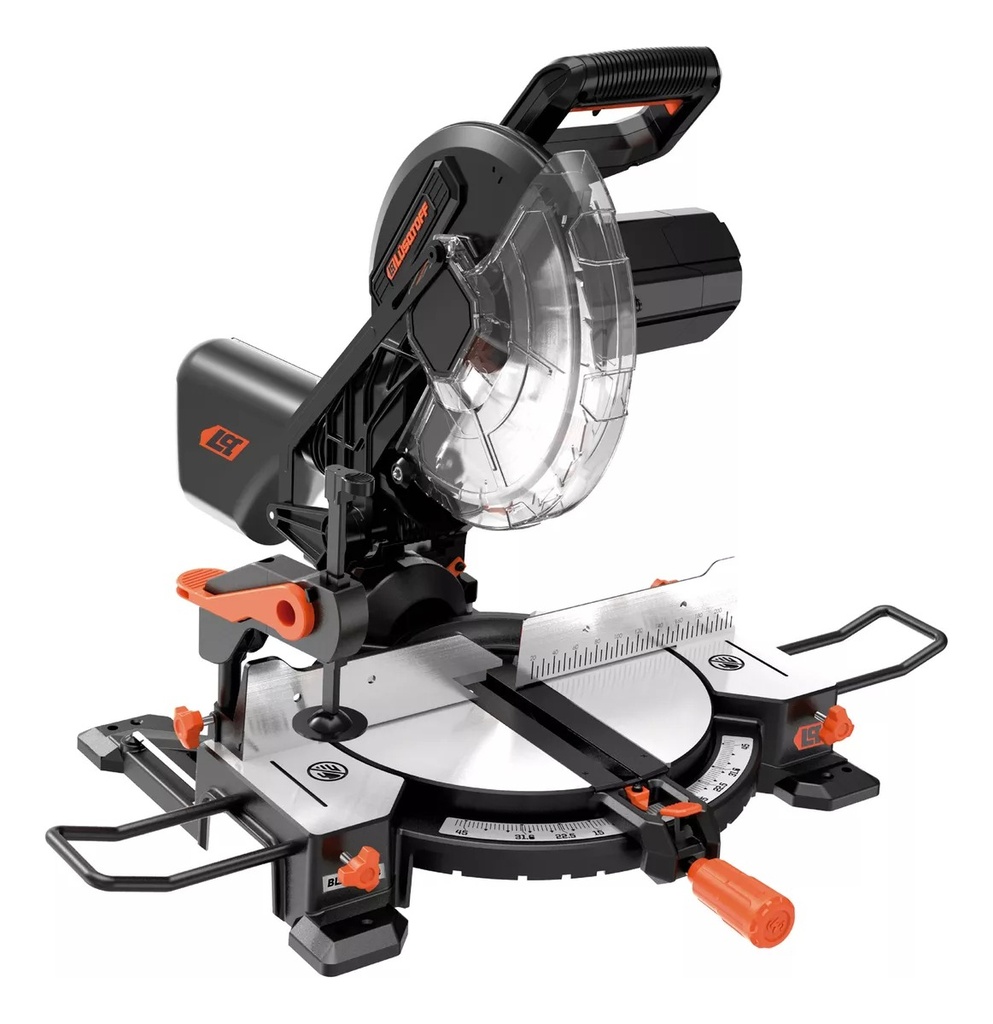 Ingletadora D255  1800W 5000rpm + 2 hojas 24d y 80d BLACK SERIES LQI1800-9 LUSQTOFF