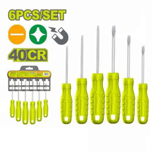 Set de 6 Destornilladores 3ph+3pl 40cr DTSS2206 DMDS06D04 DYLLU