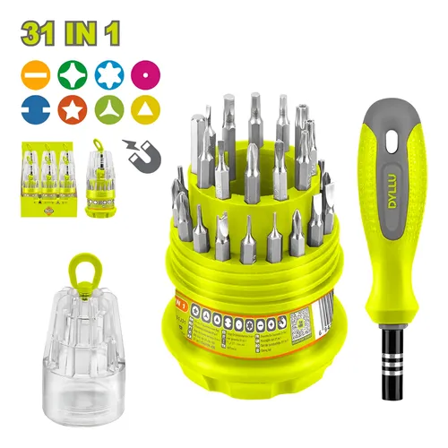 Set de Destornillador 31 en 1 Cr-V p-electrónica 4mm DTSS1J31 DMD31E10C DYLLU
