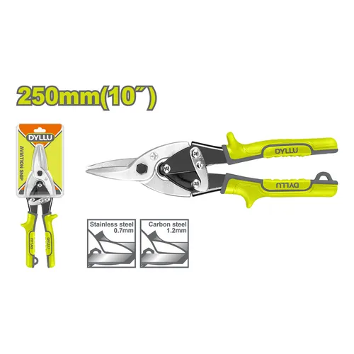 Tijera de Aviacion p-chapa recta 250mm DTAS2910 DMHCTA250 DYLLU