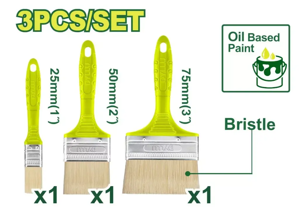 Kit de 3 Pinceles cerda 25-50-75mm DTPB1931 DMPCK3P00 DYLLU