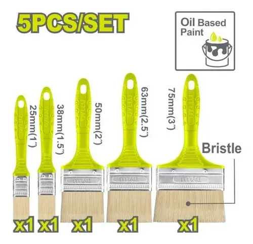 Kit de 5 Pinceles cerda 25-38-50-63-75mm DTPB1952 DMPCK5P00 DYLLU