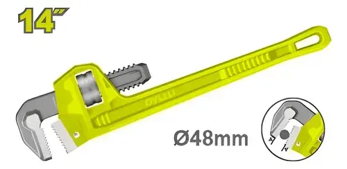 Llave ajustable inglesa "Stilson" 350mm 14" DTPW1114 DMLLLI350 DYLLU
