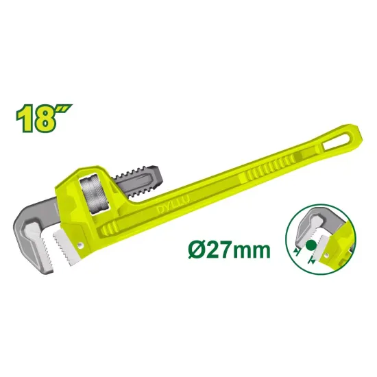 Llave ajustable inglesa "Stilson" 450mm 18" DTPW1118 DMLLLI450 DYLLU