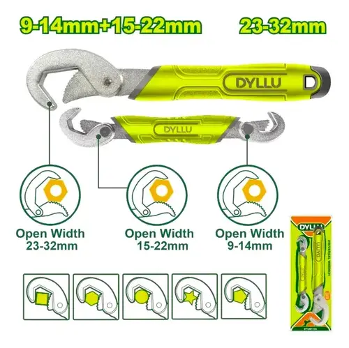 Set x 2 Llaves Autoajustables plomería DTUW1103 DMLLCU932 DYLLU