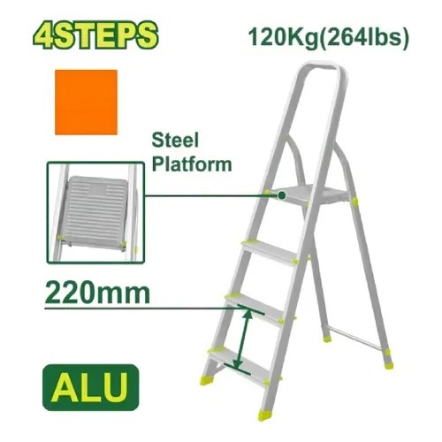 Escalera plegable de aluminio 4 escalones DTLD3H04 DMTAEP040 DYLLU