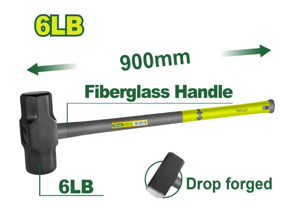 Maza de demolición 2700gr 6Libras x 900mmL DTHM4306 DMMMMD270 DYLLU