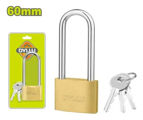 Candado 60mm bronce aro largo DTPD2460 DMCMCL060 DYLLU